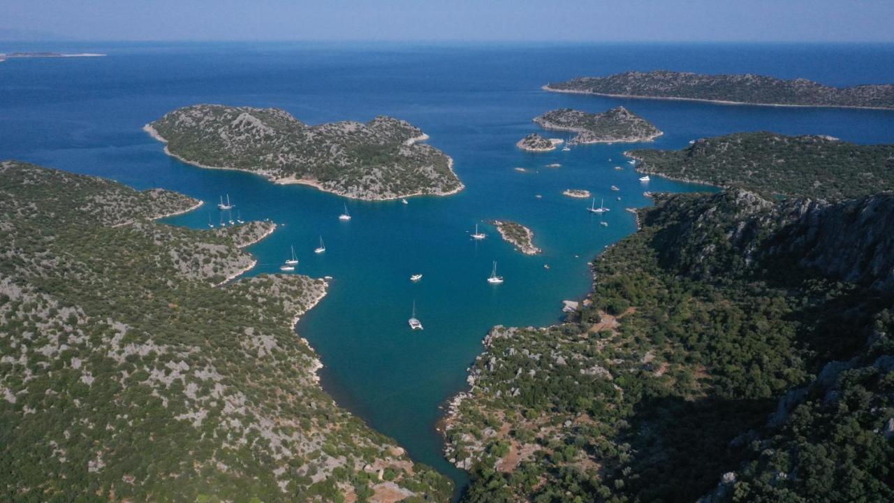 Kapaklı Istlada Tas Ev Apart - Kekova View מראה חיצוני תמונה